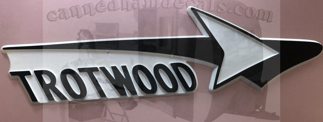 Trotwood Vintage Travel Trailer Reproduction Emblem 1950’s-1970 CA