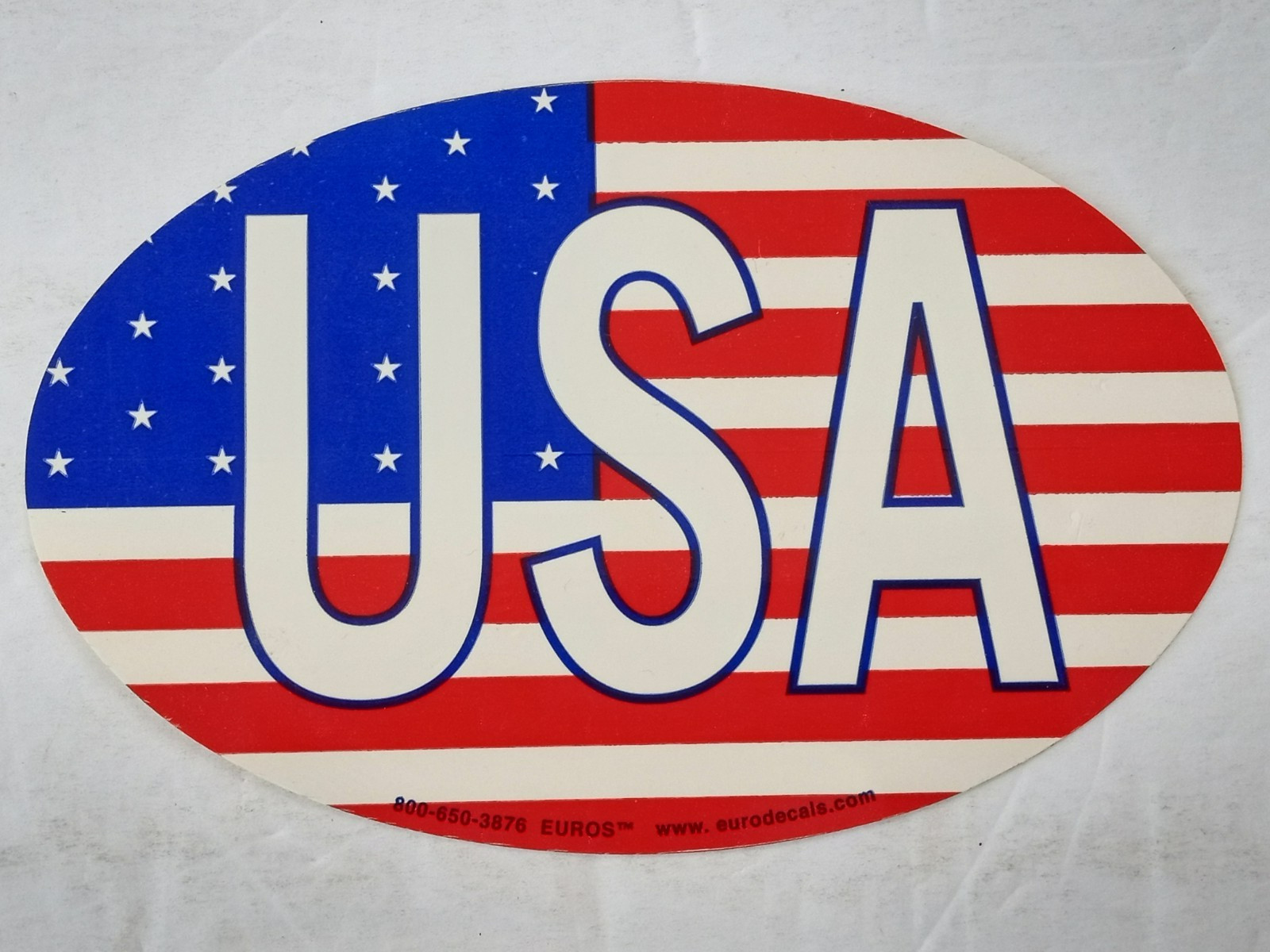 USA American Flag Car Truck Bumper Window Sticker Large Oval Decal 7″ x 4.5″ New