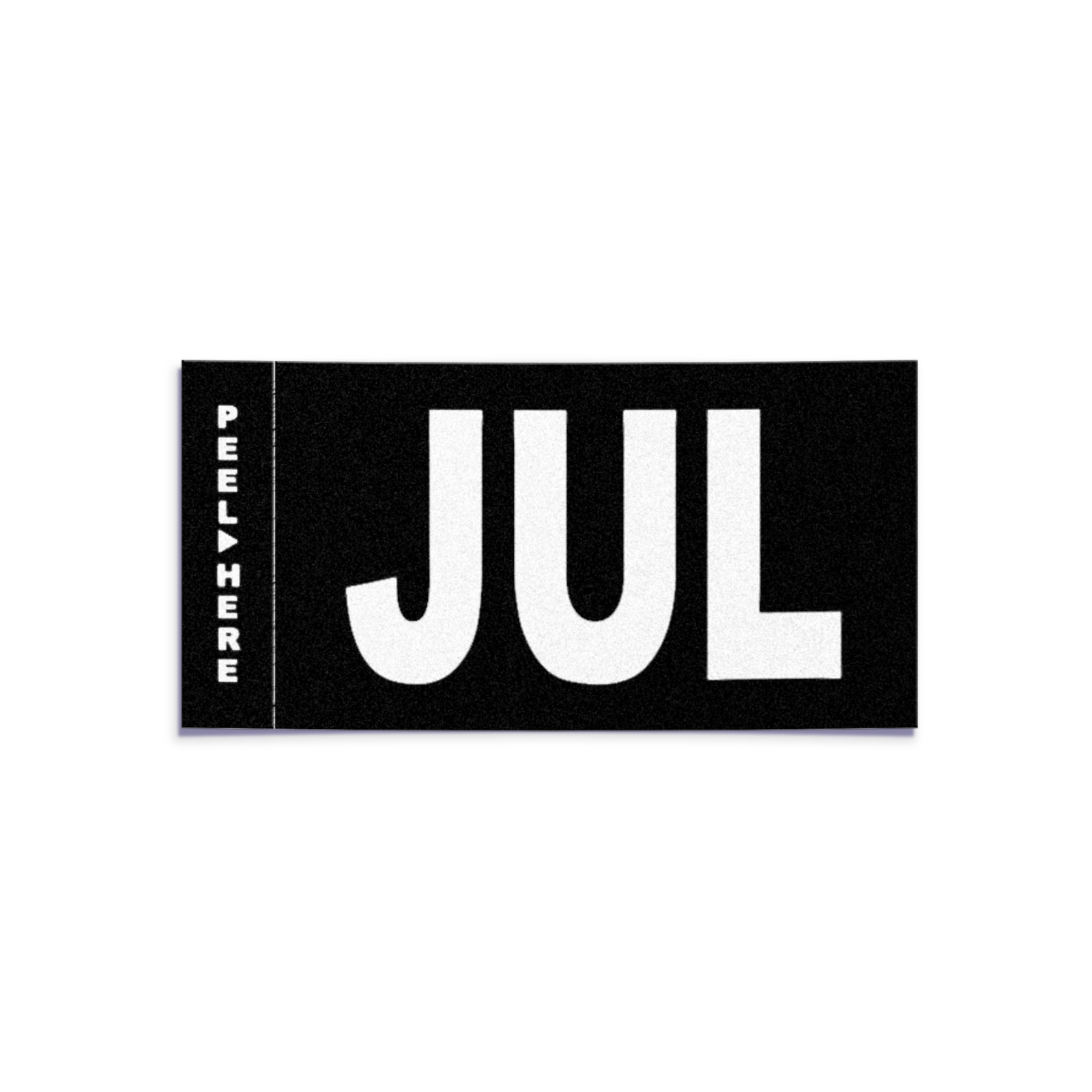 JULY – California License Plate – Legacy Black White Month Sticker – CA DMV Tag