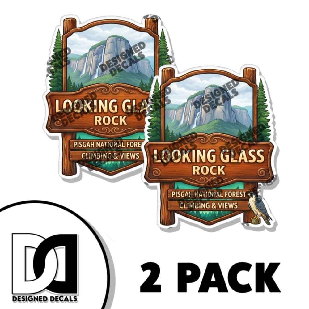 Looking Glass Pisgah Forest Decal Sticker 2 Pack