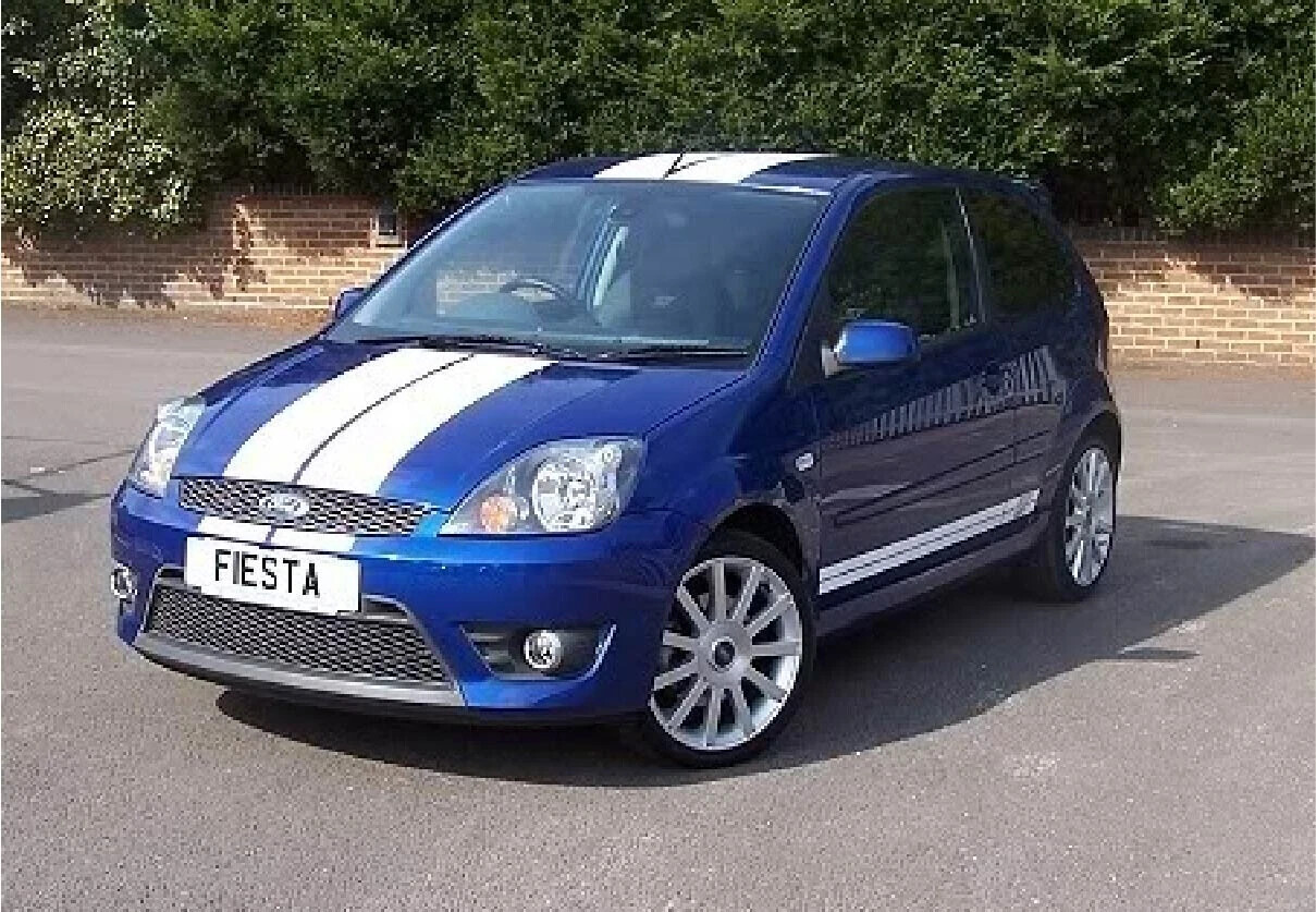 Ford Fiesta Graphics Bonnet Roof Rear Side Stripes Decals Stickers