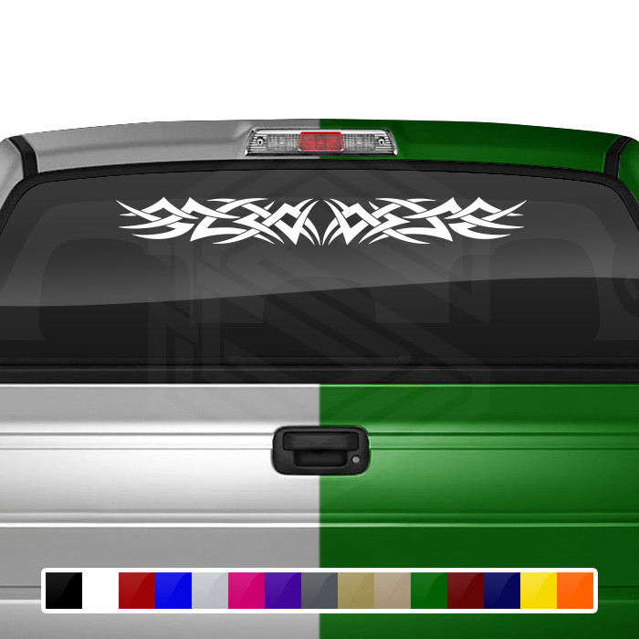 Design #166 TRIBAL THORNS Windshield Decal Window Sticker Vinyl Banner Car Truck