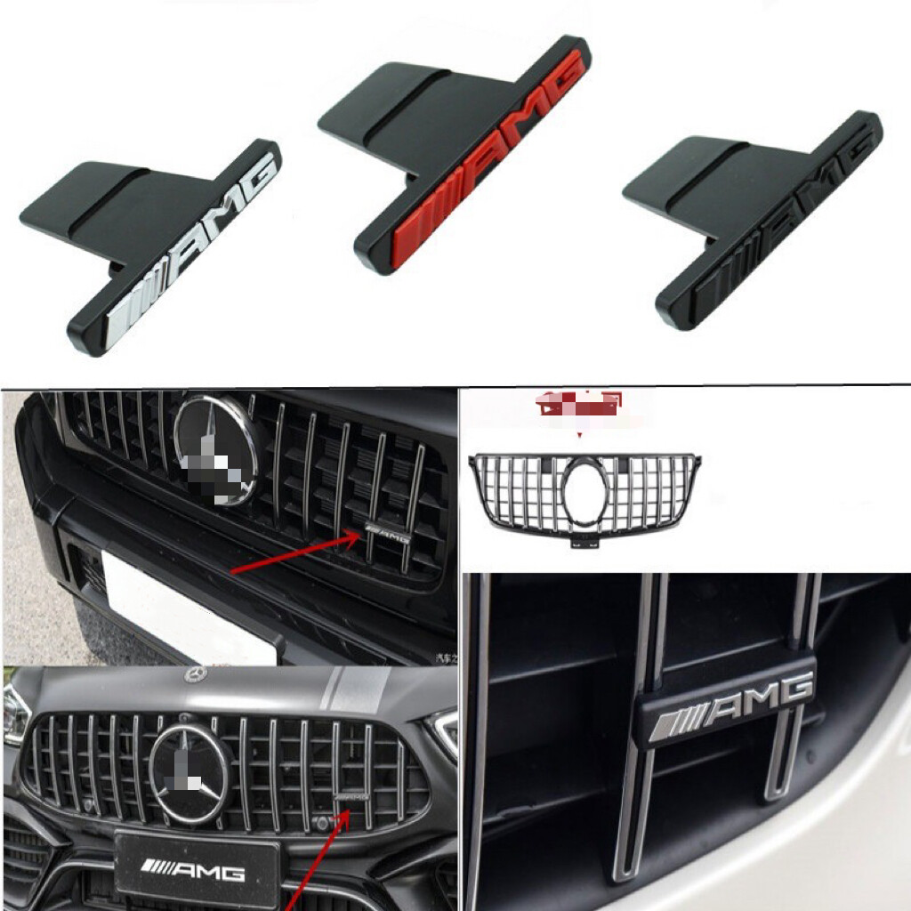 NEW Front Vertical Strip General Grill Decal Sticker Badge Fit Mercedes Benz AMG