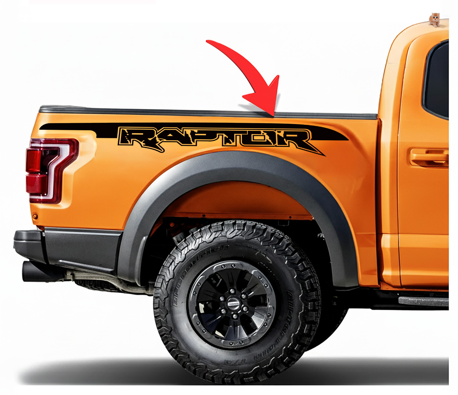 Ford f150 Raptor decals Claws svt bed side graphics decal stickers 2017- 2024