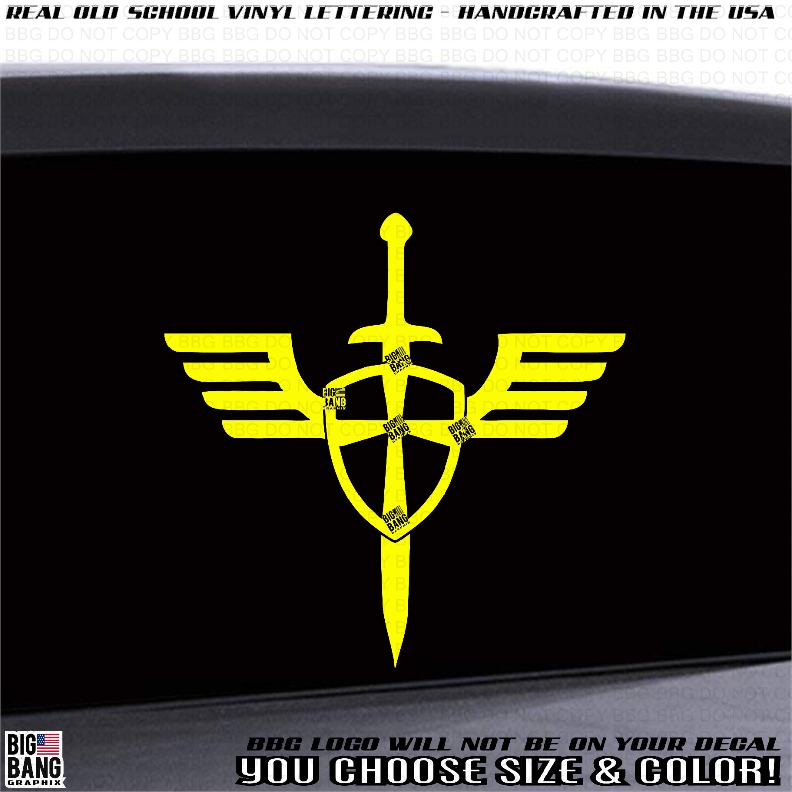 St. Michael Vinyl Decal Sticker Knights of Templar Car Truck Window Archangel