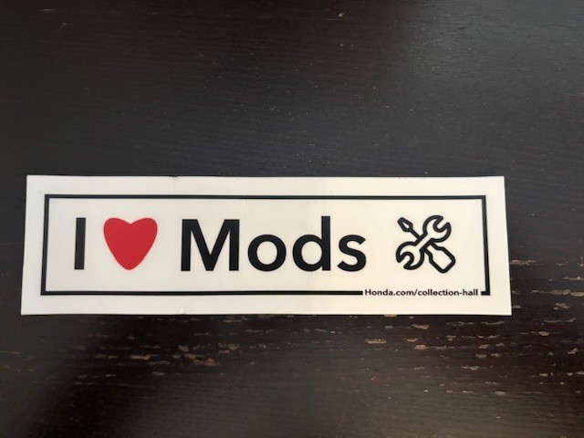 I Love MODS Honda Motorcycle Car Truck Vinyl STICKER JDM Racing Street 7×2