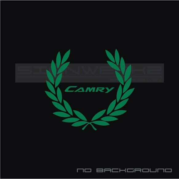 Toyota Camry New Racing Wreath Decal Sticker Pair