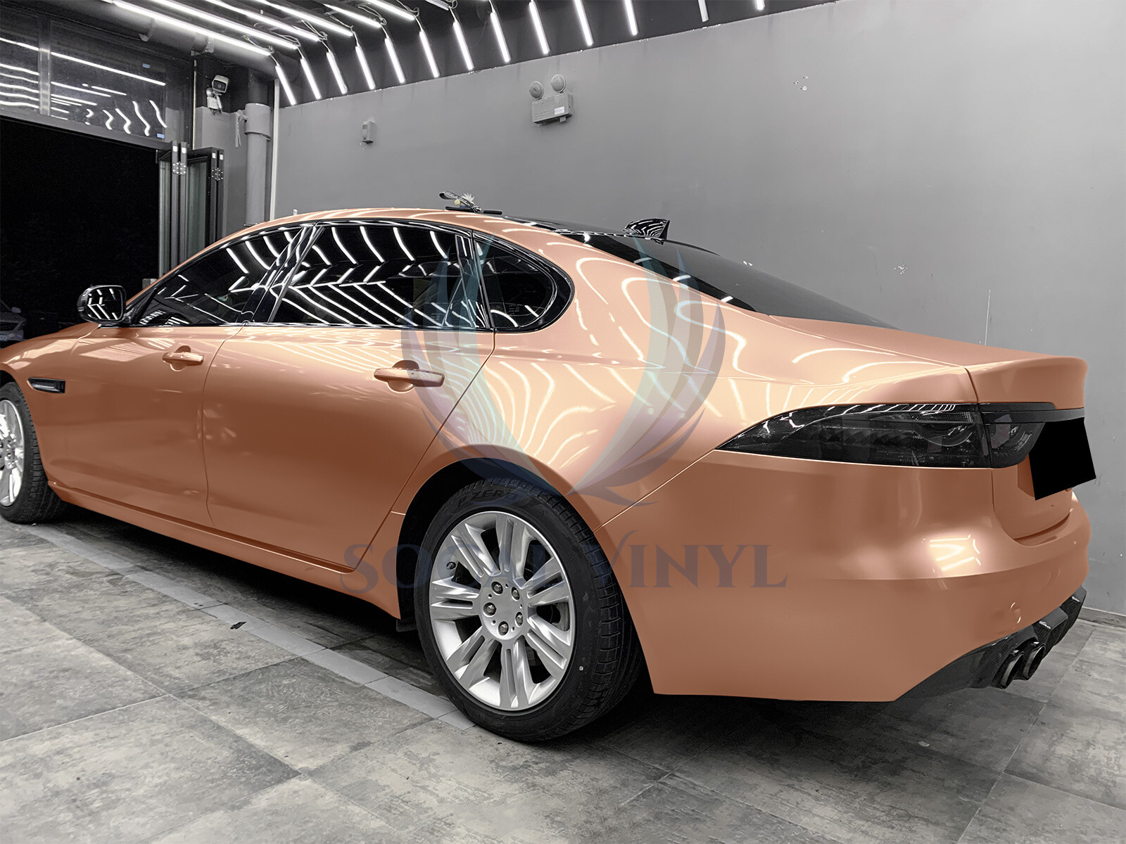 Gloss Metallic Rose Gold Candy Decal Car Vinyl Wrap Film Sticker Sheet Sparkle