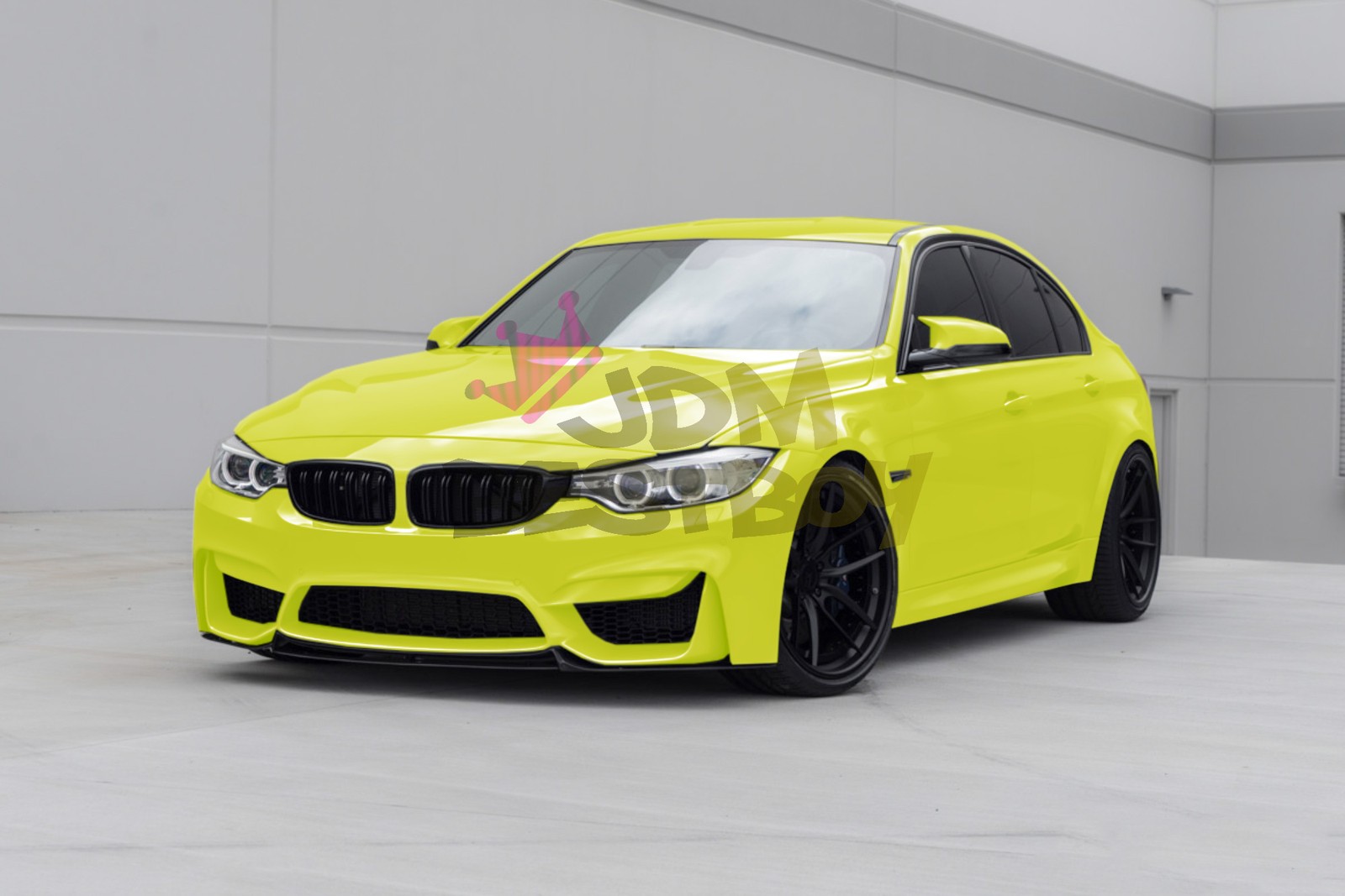 High Gloss Acid Lime Car Vinyl Wrap Sticker Decal Sheet Film DIY Air Release