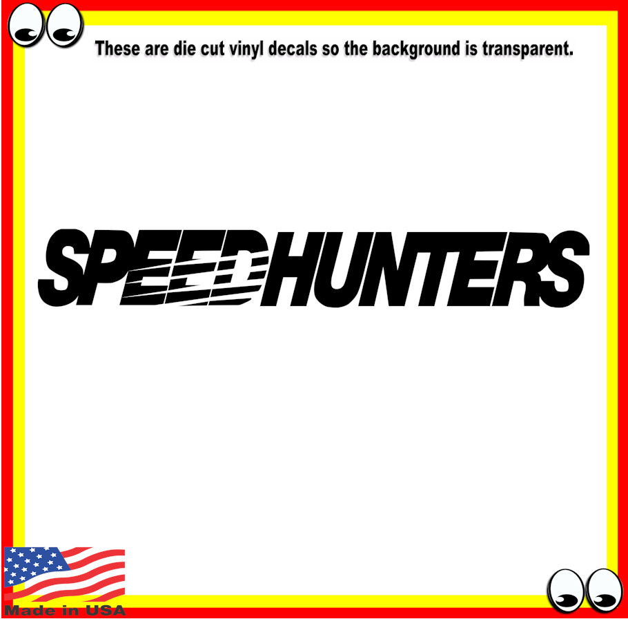 Speedhunters Vinyl Cut Decal Sticker Logo JDM High Performance Aftermarket Parts