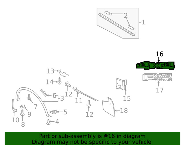 Genuine Ford Truck Bed Decal HC3Z-9925622-AA