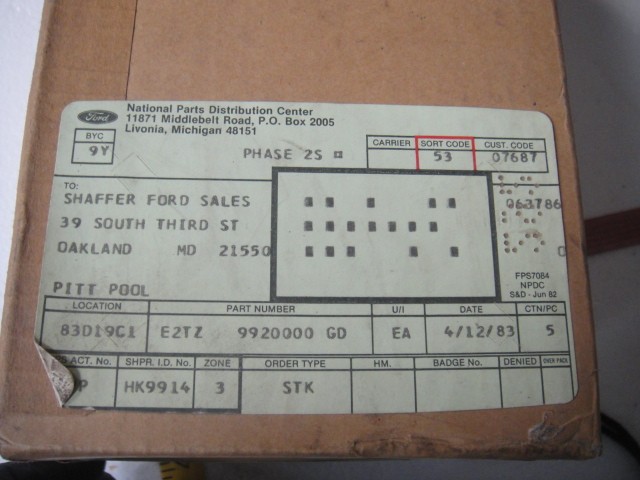 NOS 1982 Ford Pickup Truck F150 Stripe Kit E2TZ-99-20000-GD Partial? Tailgate