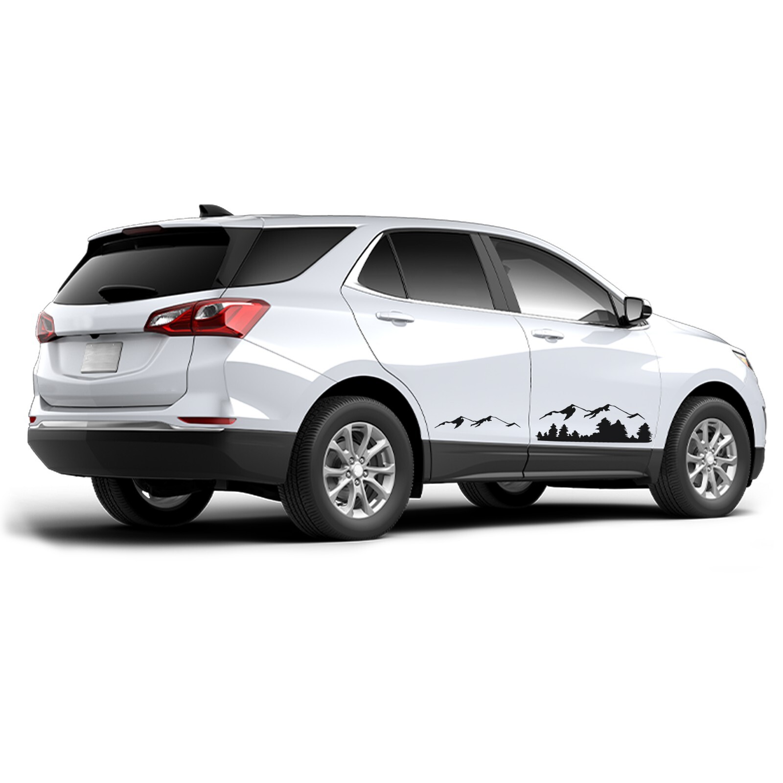 Lower door mountain graphics stickers decal compatible with Chevrolet Equinox