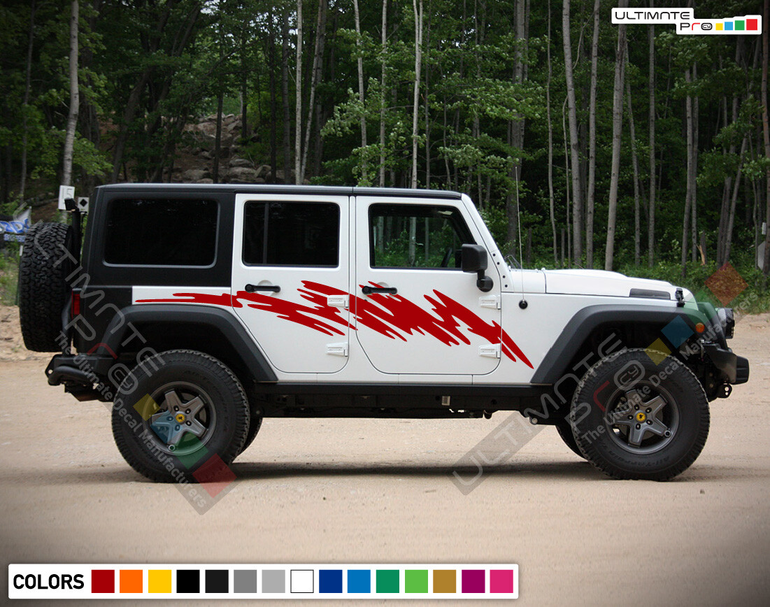 Decal For Jeep Wrangler JK JL Rubicon Sahara Willys Sport graphics design 2023
