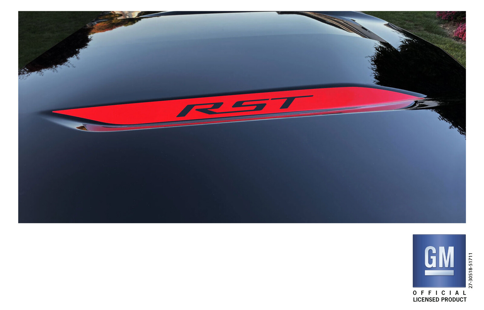 2019 20 21 22 23 24 Chevy Silverado 1500 Red RST Hood Decals Set of 2