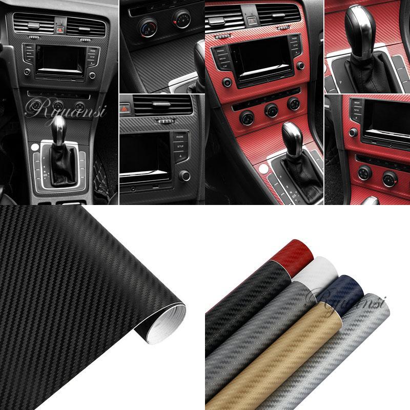 3D Carbon Fiber Matte Texture Car Vinyl Wrap Sticker Decal Film Sheet Decor DIY