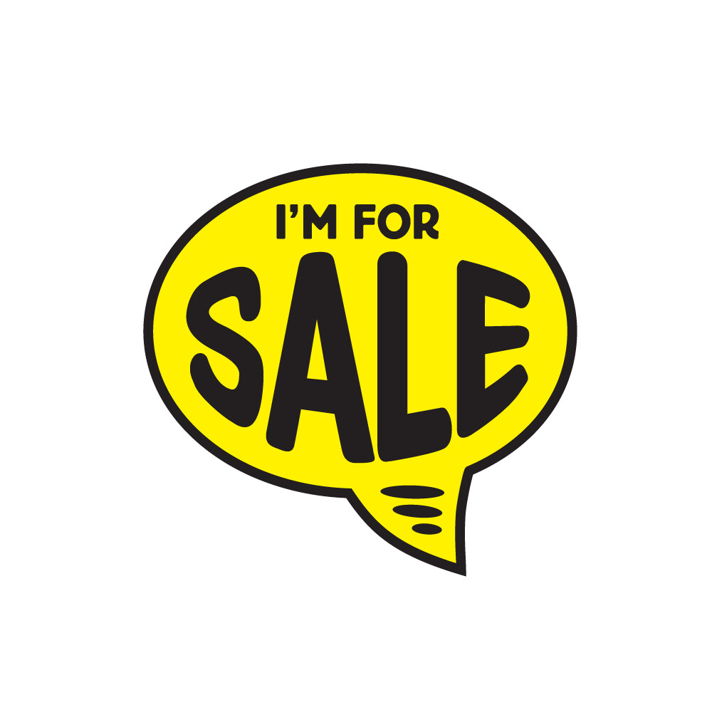 Yellow & Black Auto Bubbles Dealership Windshield Advertisement Decal Sticker
