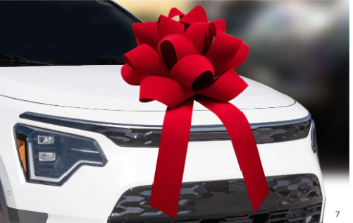 Premium Velvet Car Bow non scratch magnetic car dealership holiday gift sales