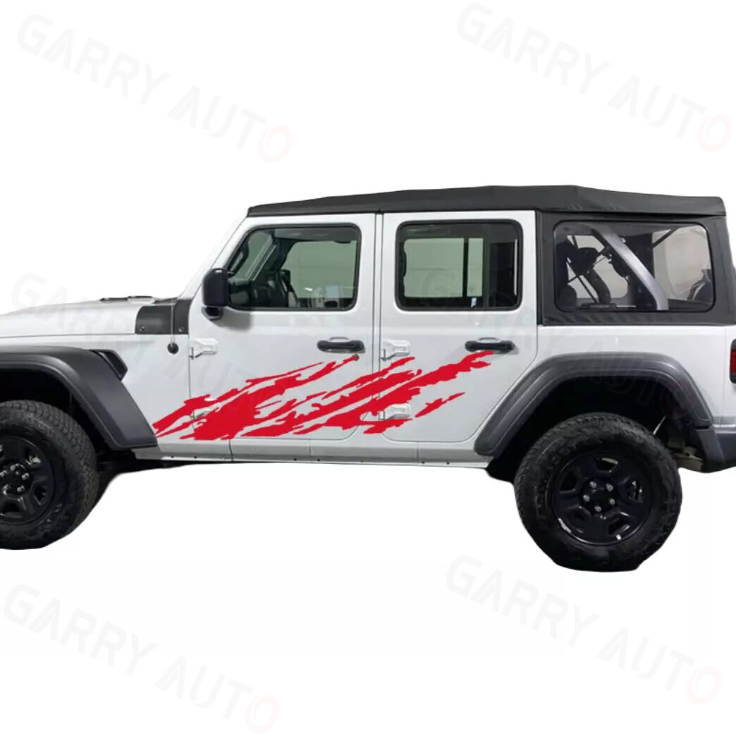 2X 90in MUD SPLASH Large Truck vinyl side graphics decals. Any Vehicle
