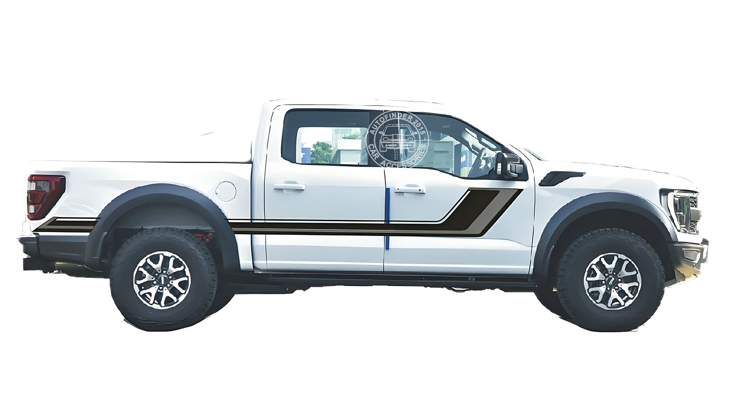 Graphics Racing Stripes Sticker For Ford Raptor F-150 Trunk Side Vinyl Decals