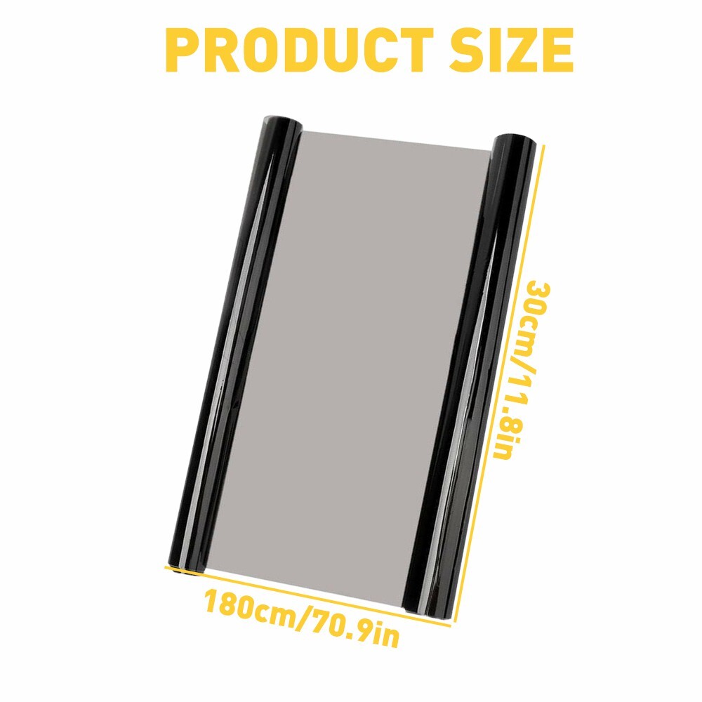Matte Black Taillight Headlight Car Fog Light Sticker Vinyl Tint Film 12″ x 72″