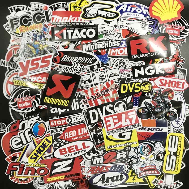 220PCS Vinyl JDM Stickers Pack Car Motorcycle Racing Motocross Helmet Decals Lot