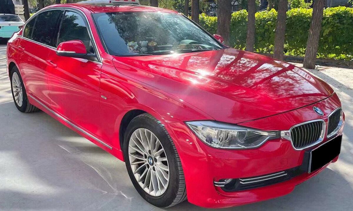 Premium Ultra Gloss PET Liner Rouge Red Vinyl Wrap Air Release Bubble Free
