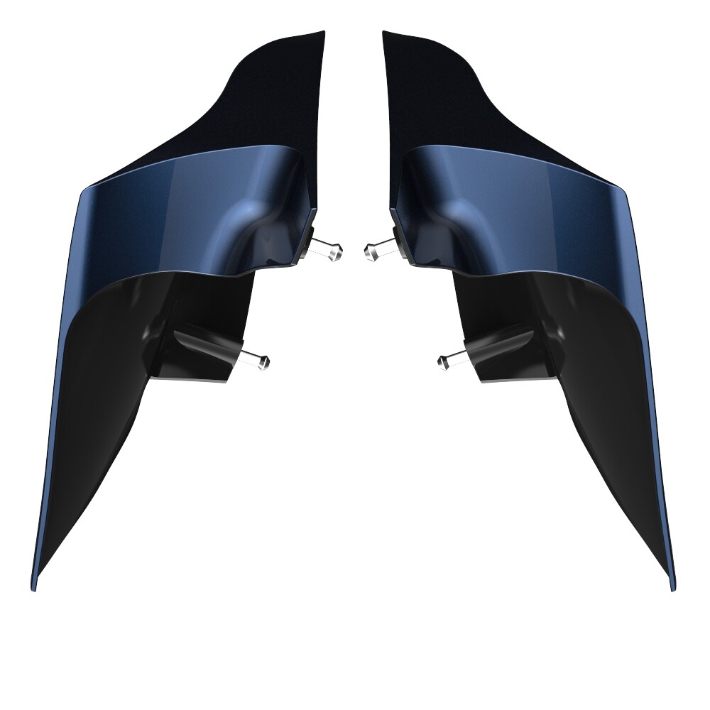 Midnight Blue CVO Stretched Extended Side Cover Panel For 2014+ Harley Touring