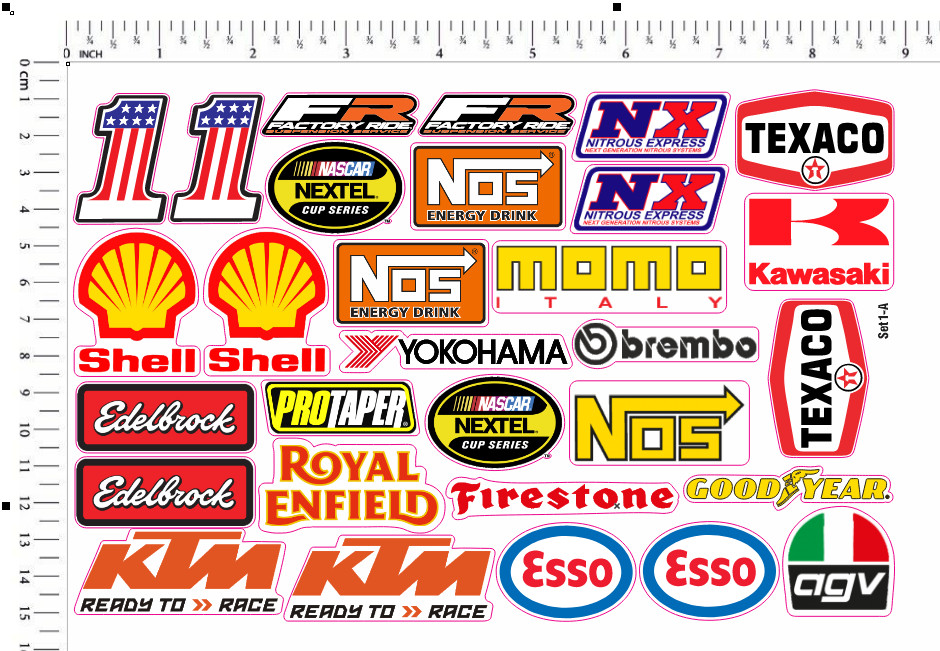 100 + Racing Decals Stickers Drag Race Nascar High Quality Vinyl FREE Shipping