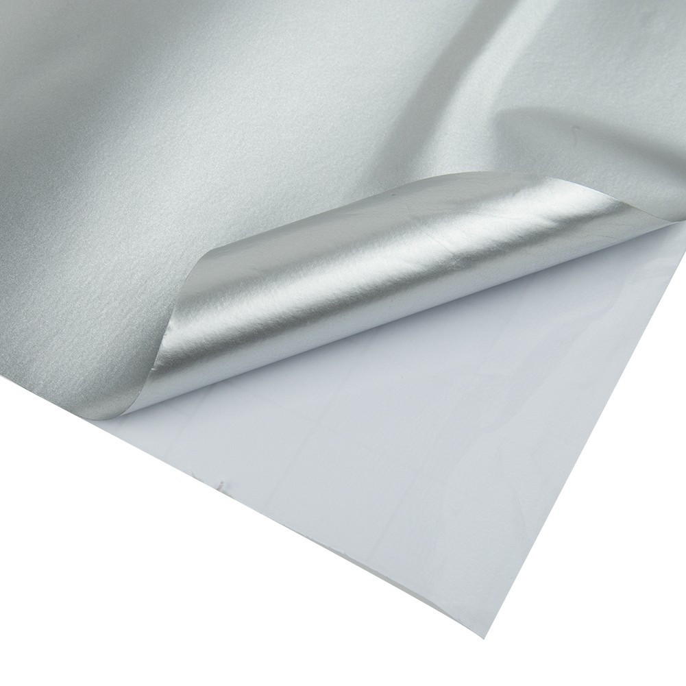 Car Satin Matte Chrome Metallic Silver Film Wrap Sticker Bubble Waterproof
