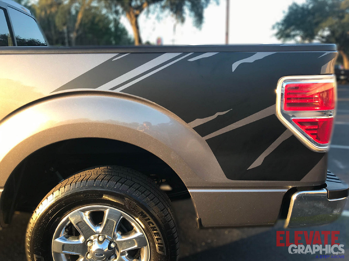 2009-2020 For Ford F150 Decals Side Kraken Stripes Vinyl Graphics 3M Stickers