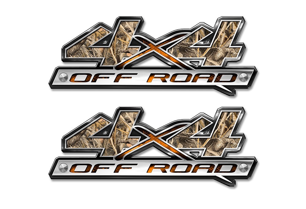 OFF ROAD 4×4 Truck Graphics Camo Tall Grass Duck Hunting Camouflage 2pack A011BL