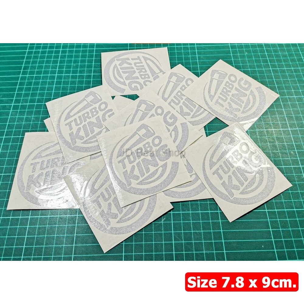 JDM Style Sticker Vinyl Decal Dicut TURBO KING Car Bike Racing Drift Good Size 1