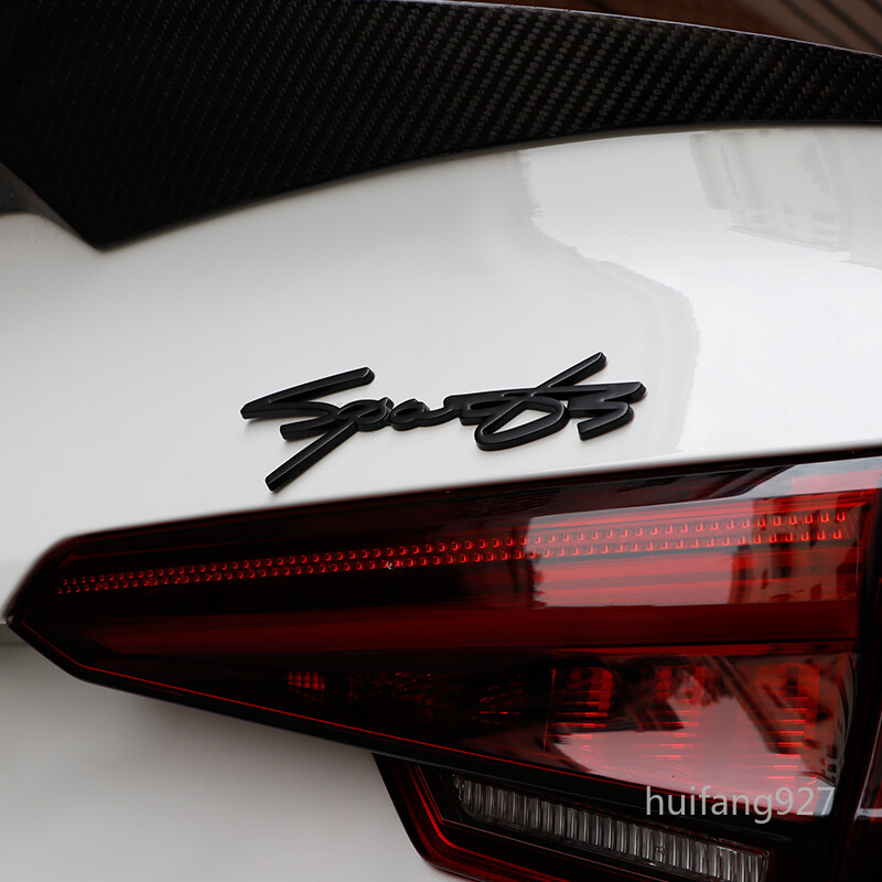 Auto Metal 3D SPORT Rear Trunk Lid Body Badge Emblem Decal Racing Car Custom