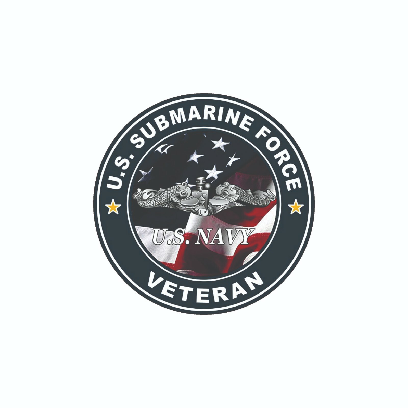 US Navy Submarine Veteran Emblem Decal / Bumper Sticker