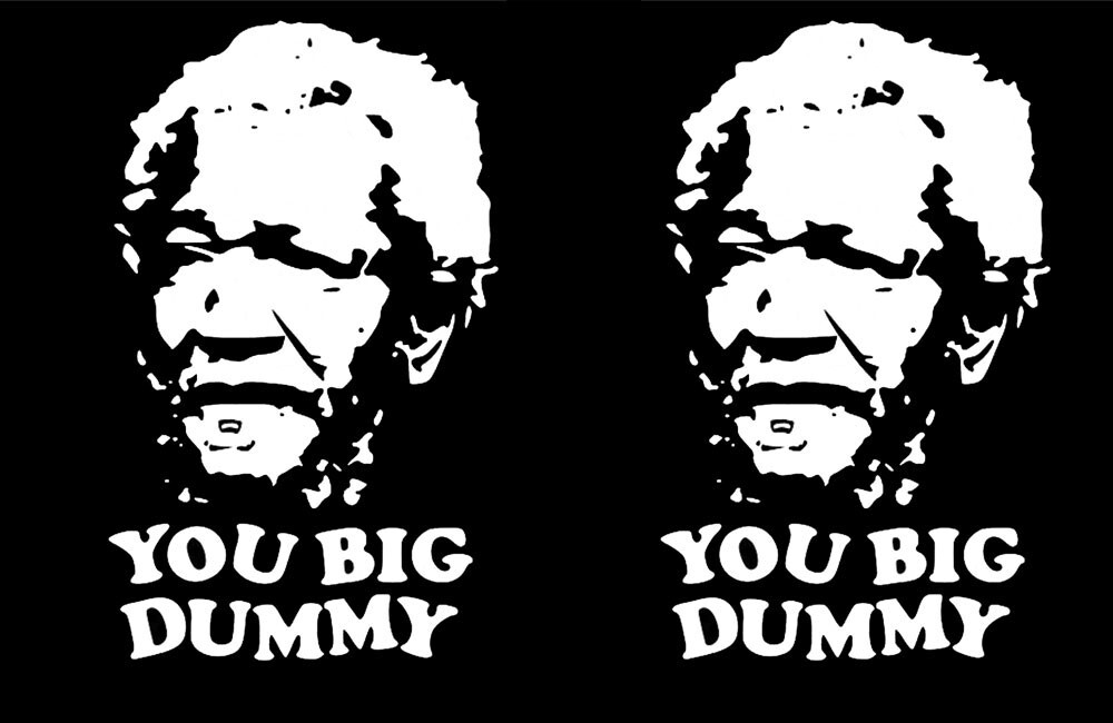 2 Pack 6″ Redd Foxx White Vinyl Decal Car Window Truck Laptop Tablet Tumblers