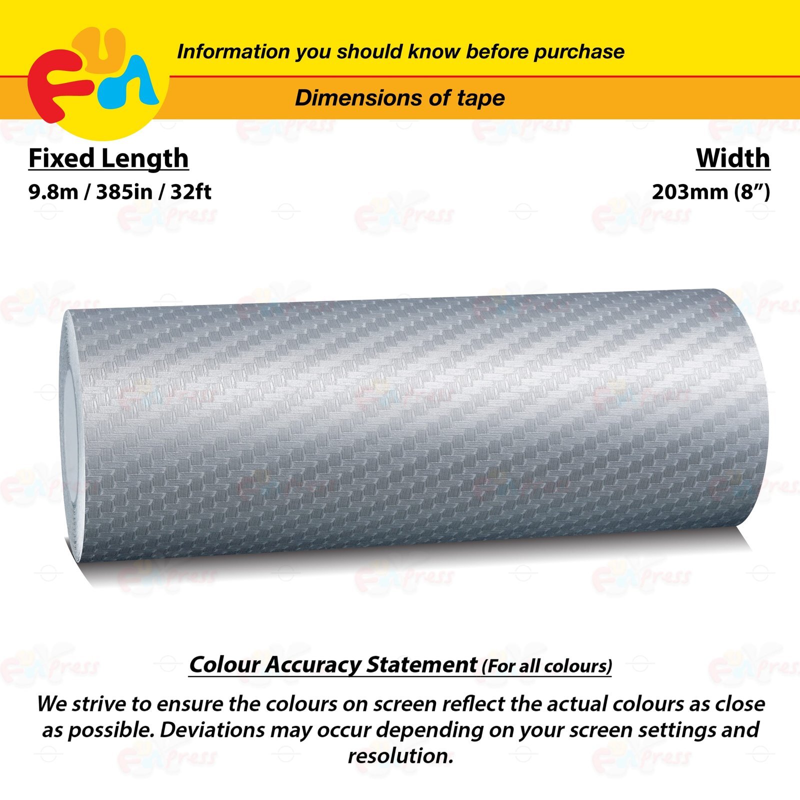 CARBON FIBER SILVER 8″ PIN STRIPE Car Model Motorcycle TAPE Vinyl Sticker 203mm