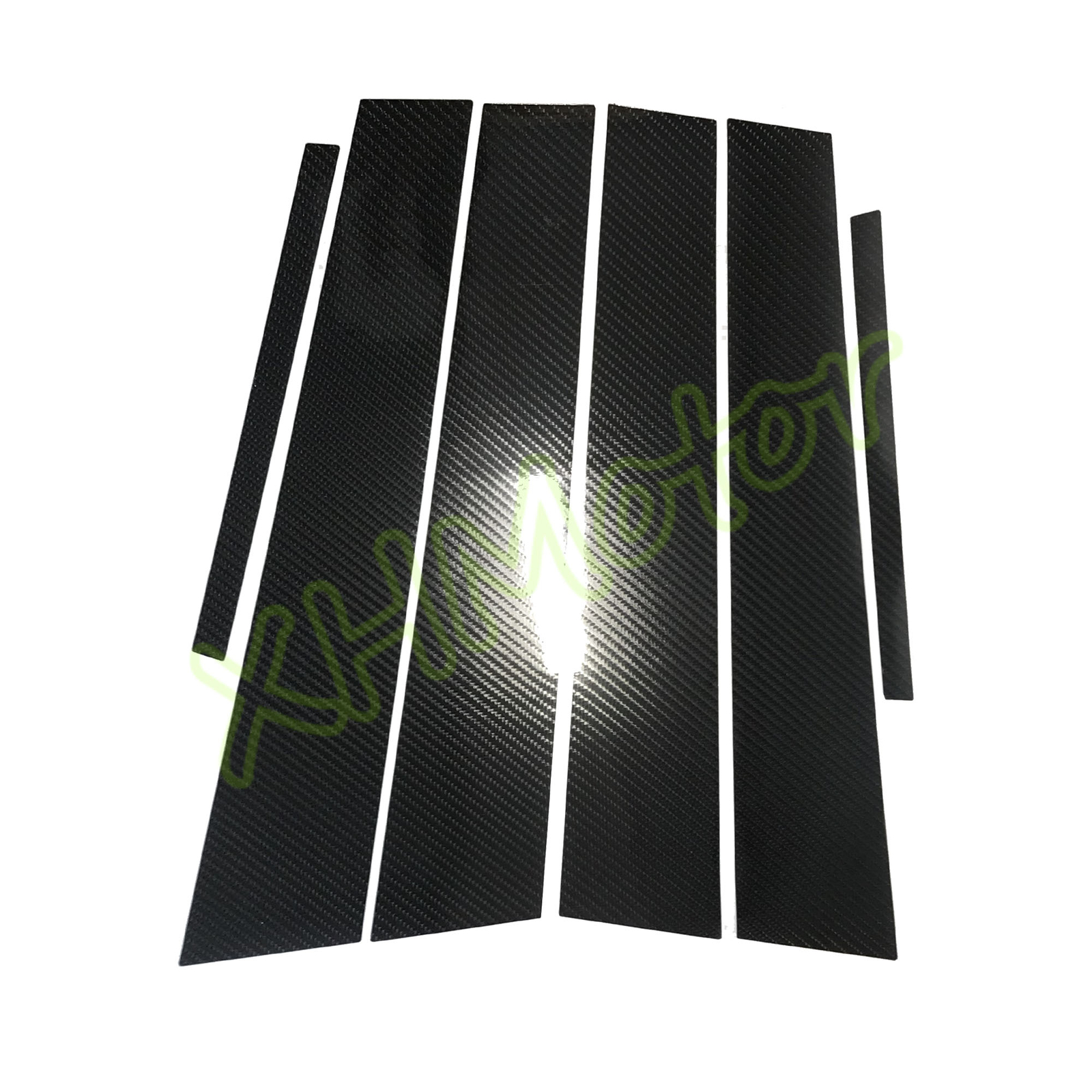 Carbon Fiber Pattern Car Door Window Pillar Trim Sticker Fit Dodge Charger 11-21