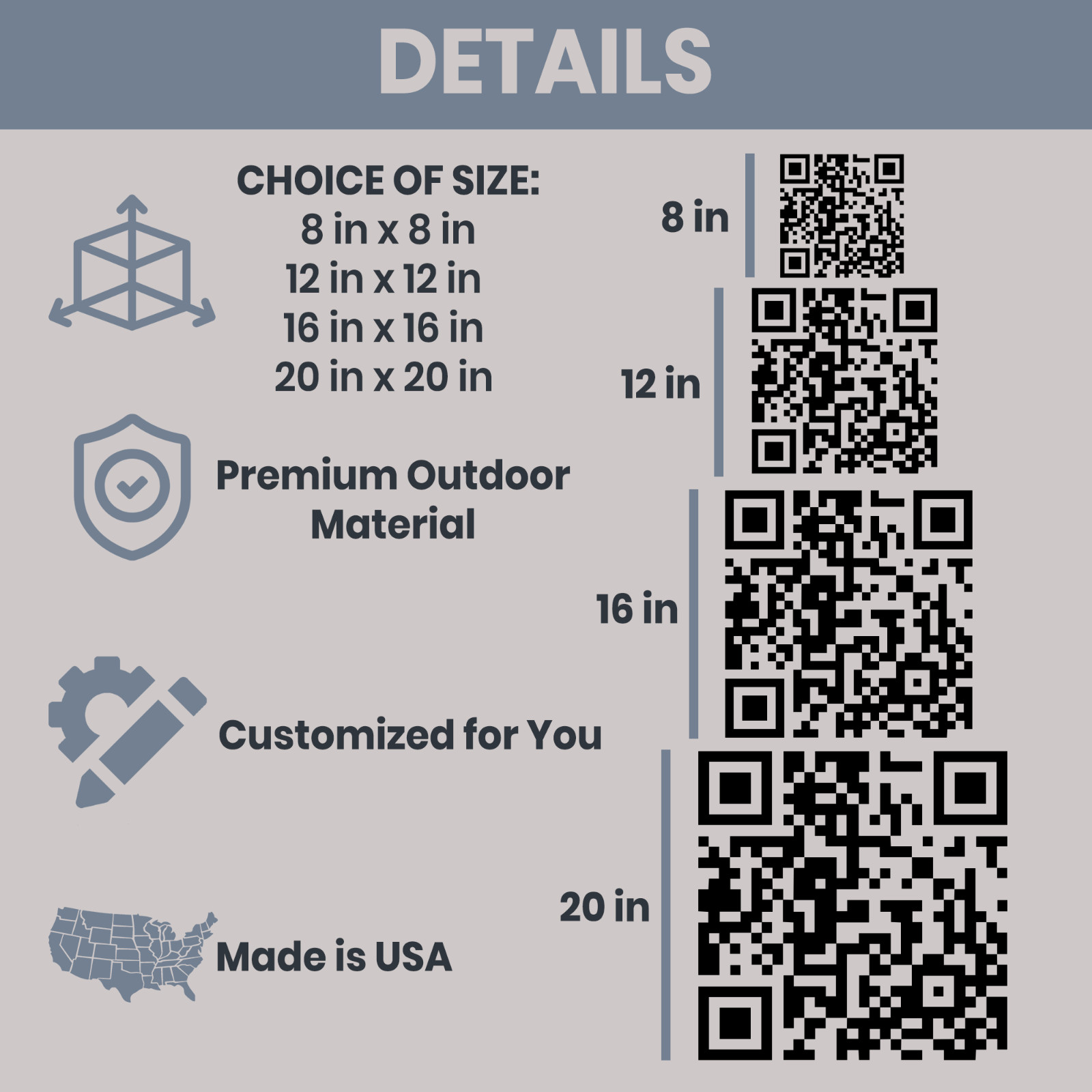 Custom QR Code Website URL Sticker for Business Car Glass Wall Vinyl Decal