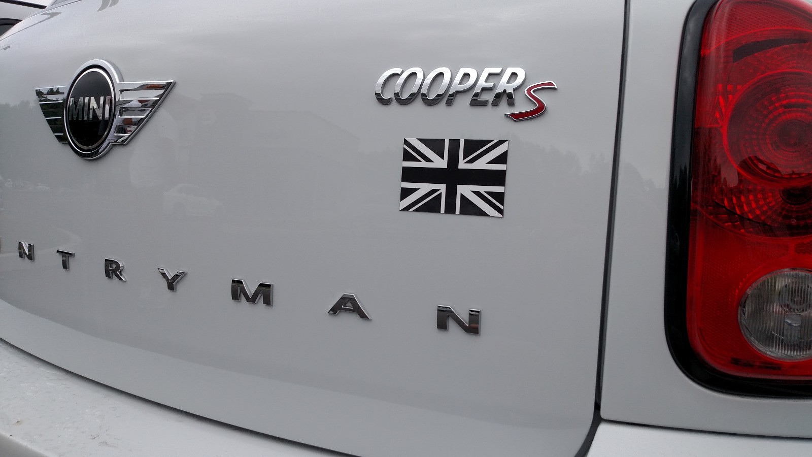 Black and White British Flag Magnet Union Jack Fits Mini Cooper Made in USA New