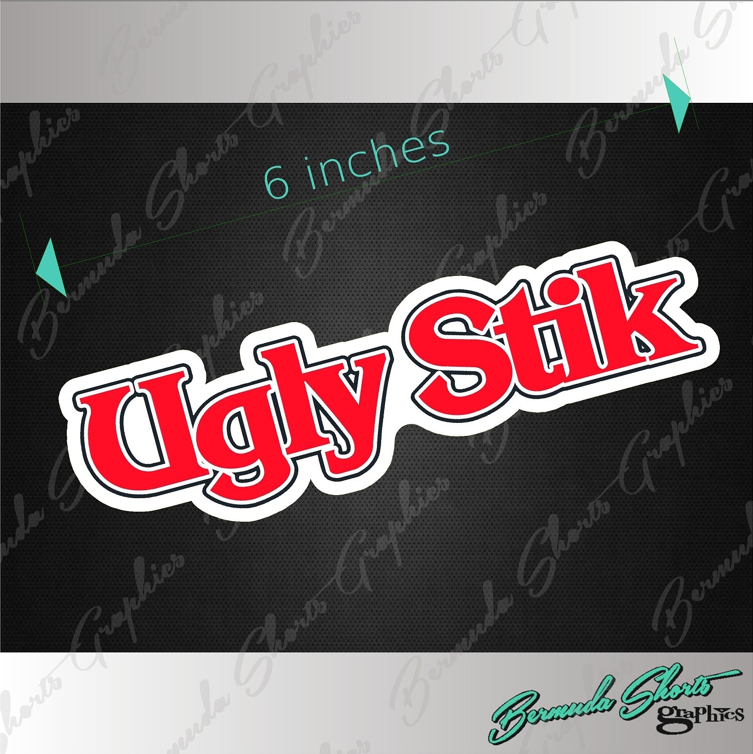UGLY STIK decal /6″ High Quality Fishing Boat Graphic / Vinyl Stickers si