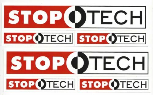 Stoptech Racing Decal Sticker Sheet of 3 Set of 2