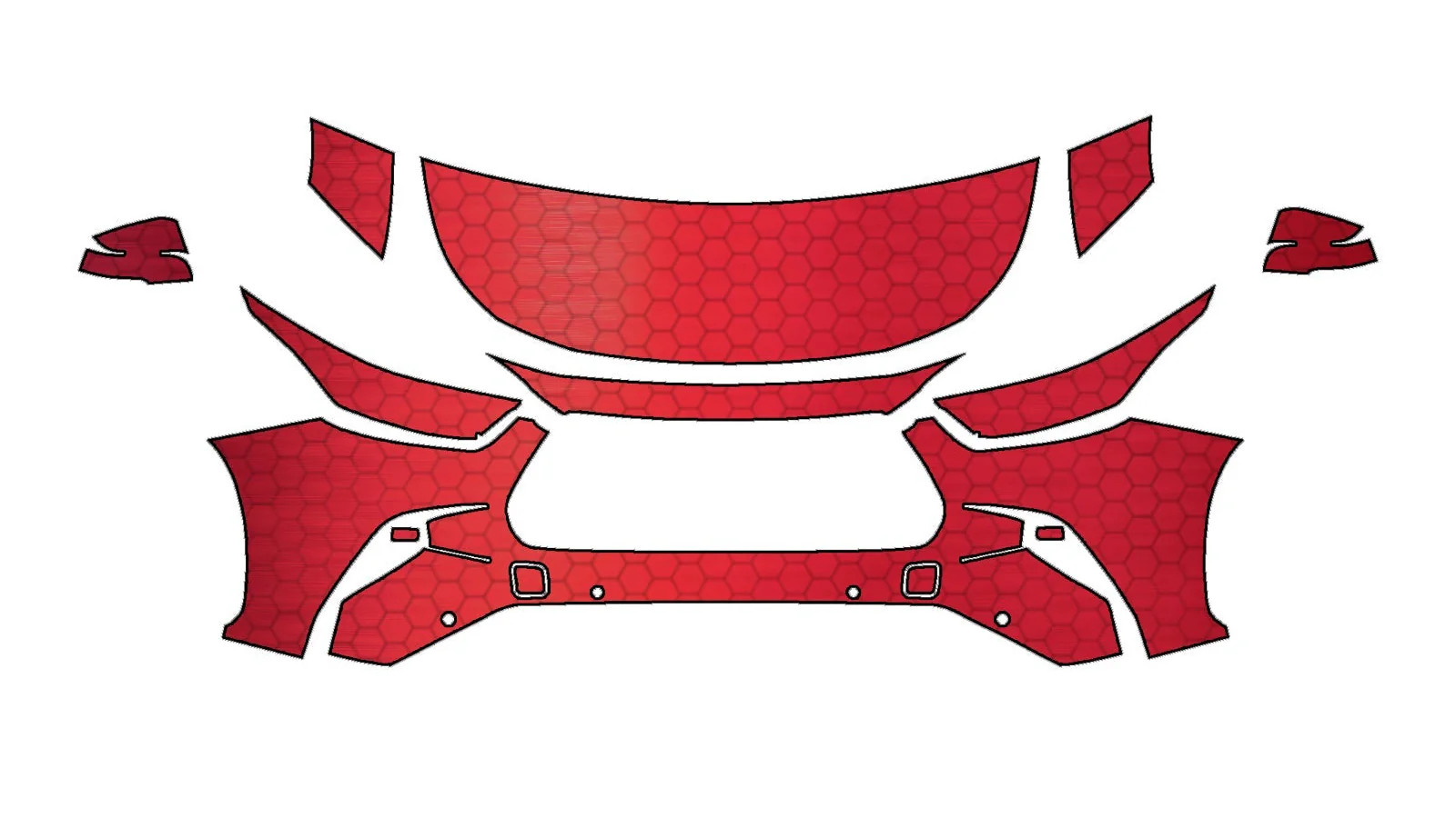 Compatible With Toyota Highlander (2020–2025) Front Paint Protection Film Kit |