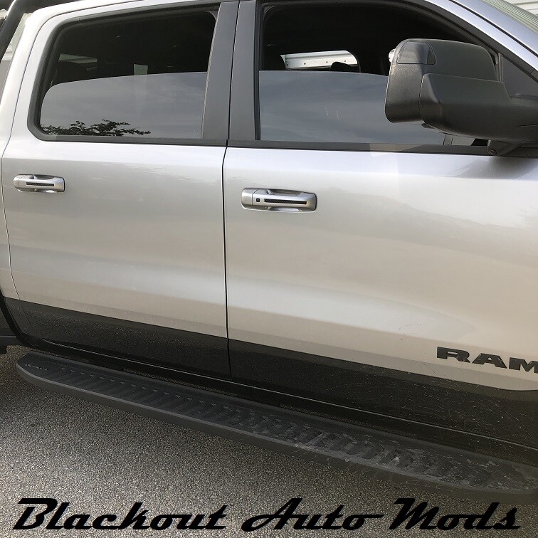 Carbon Fiber Door Handle Insert Accent Decals Fits 2019-24 RAM Trucks – Set of 4