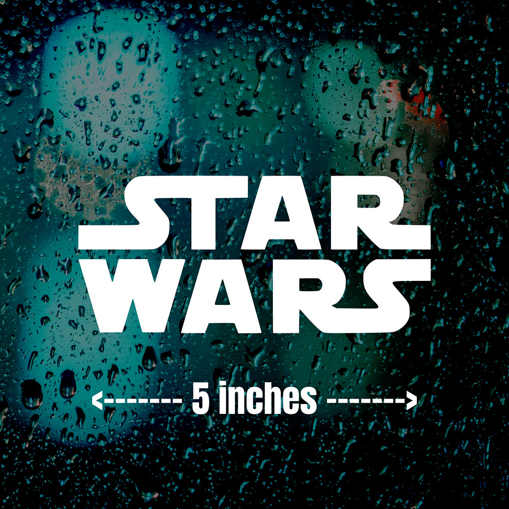 STAR WARS LOGO FORCE JEDI STICKER VINYL DECAL CAR TRUCK WINDOW USA MADE LAPTOP