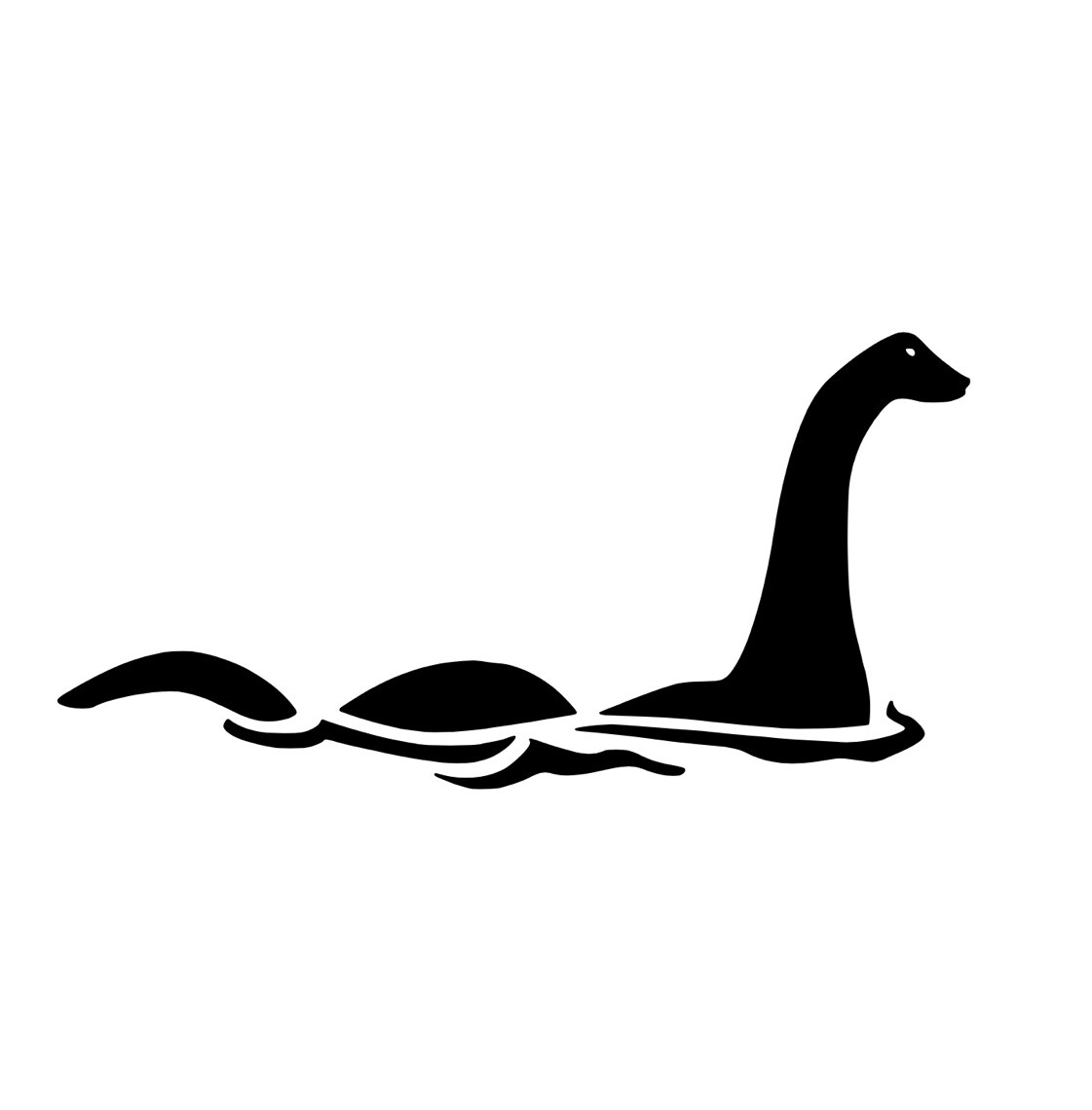 Loch Ness Lochness Monster Decal for Windshield Easter Egg Window You Pick Color