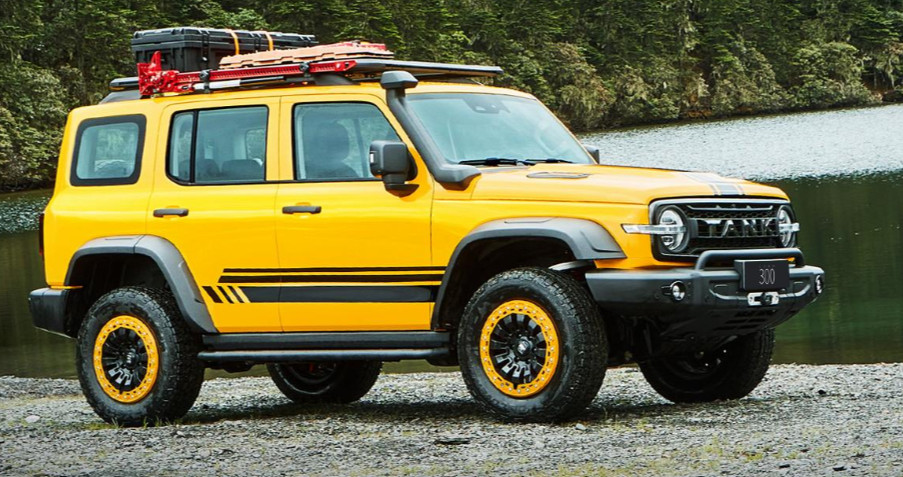 Fits GWM Tank 300 Side Stripes Graphics Frontier Decals Stickers Both Sides