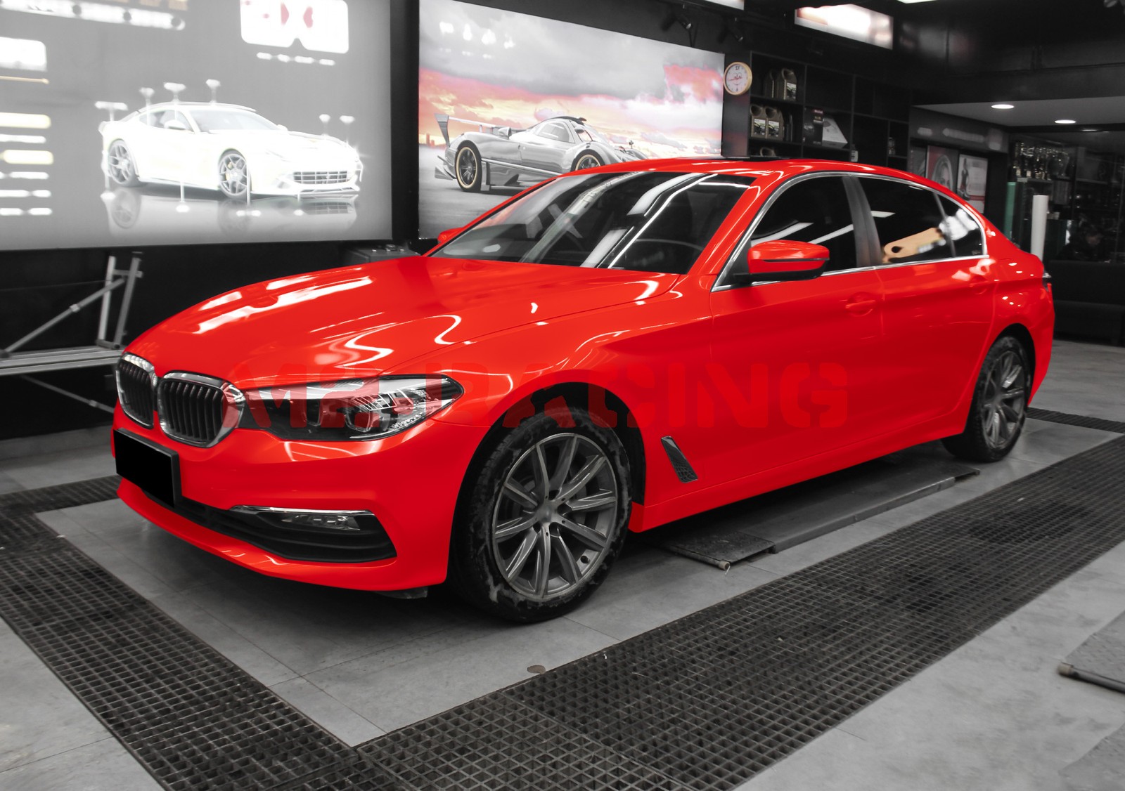 Gloss Metallic Flame Red PPF TPU Paint Protection Film Dry Wet Apply Vinyl Wrap