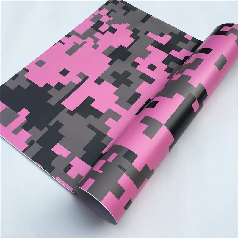 Camouflage Camo Shadow BLACK Vinyl Auto Car Wrap Film Sticker Decal Roll