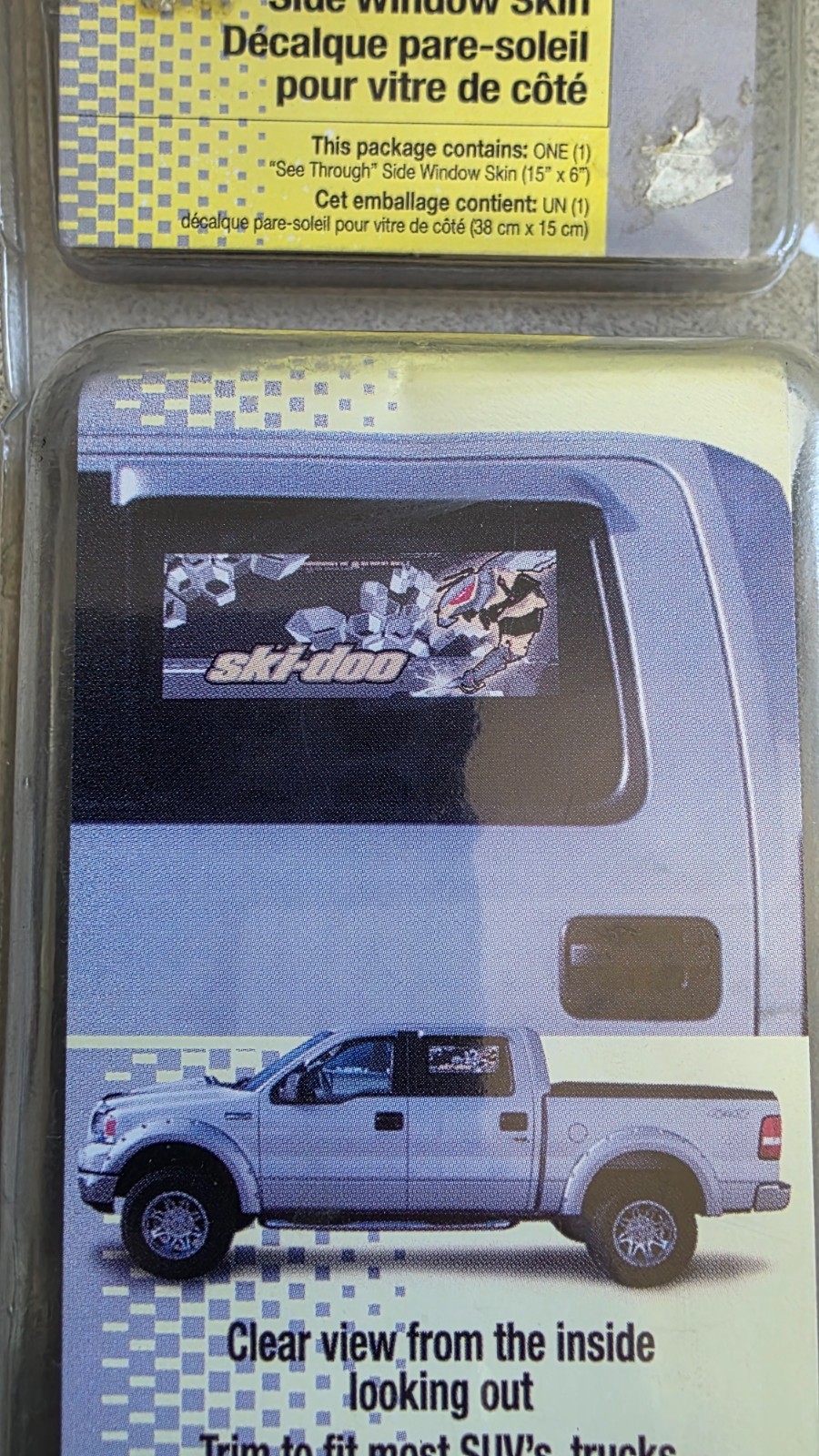 New Discontinued Ski-doo Bee See Through Side window Skin.